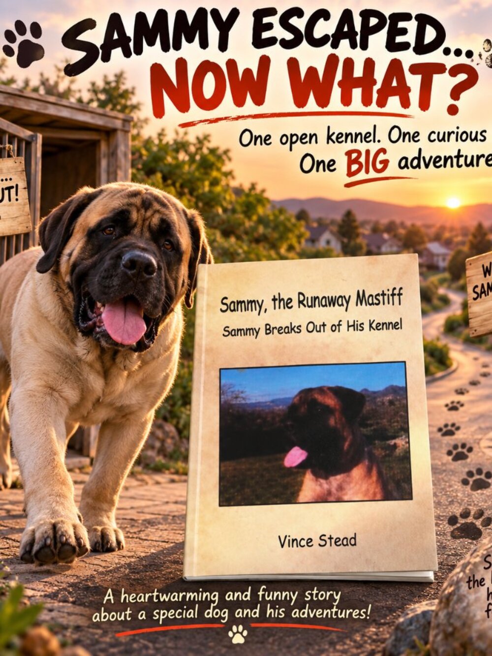 "Sammy the Runaway Mastiff" Sammy is a Mastiff dog that breaks out of his kenne